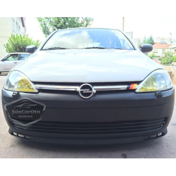 Opel Corsa C 2000-2006 Uyumlu Üniversal Laguna Lip Esnek Ön Lip 2 Parça Tampon Altı Dil Karlık Ön Ek - 2