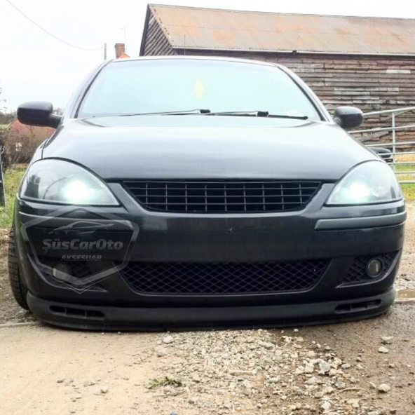 Opel Corsa C 2000-2006 Uyumlu Üniversal Laguna Lip Esnek Ön Lip 2 Parça Tampon Altı Dil Karlık Ön Ek - 3