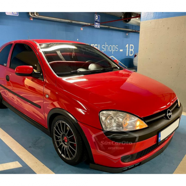 Opel Corsa C 2000-2006 Uyumlu Üniversal Laguna Lip Esnek Ön Lip 2 Parça Tampon Altı Dil Karlık Ön Ek - 6
