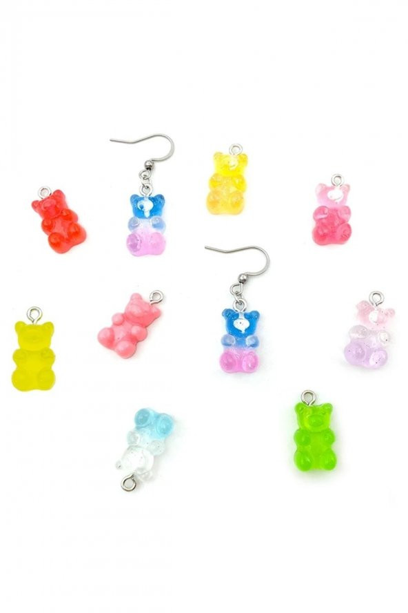 Epoksi Reçine Mini Haribo Ayıcık Silikon Kalıbı Minik Haribo Epoksi Kalıp