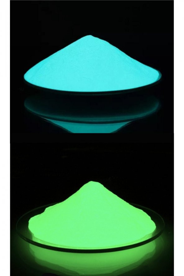 20 gram Yeşil Mavi Fosfor Tozu / Oje Tırnak Fosfor Tozu, Karanlıkta Parlayan Toz, Makyaj Oje Fosfor