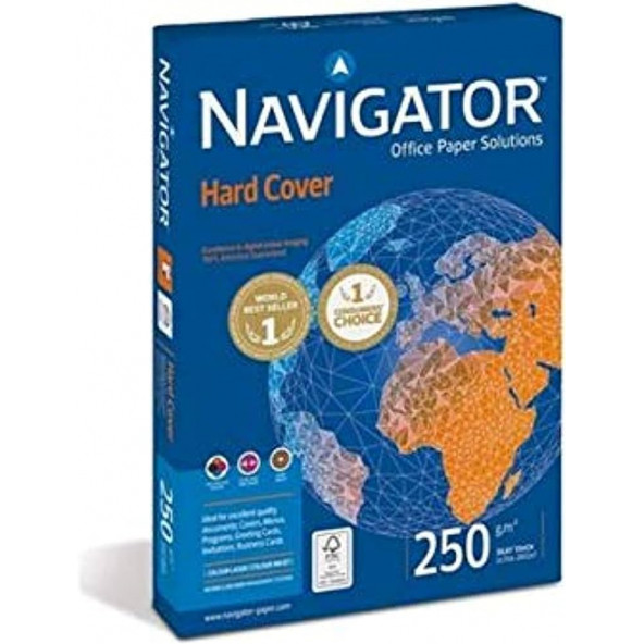 Navigator Fotokopi Kağıdı Gramajlı Laser-Copy-Inkjet Hard Cover 125 Lİ (1 Paket) A4 250 GR Beyaz