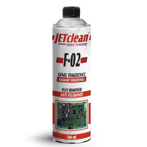 Jetclean F-02 500 Ml Flux Anakart Temizleme Sıvısı