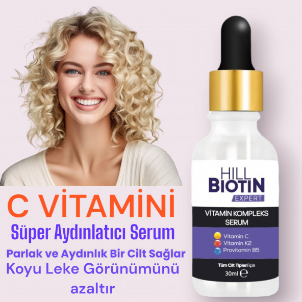 Vitamin C Leke Karşıtı&aydınlatıcı, yüz dolgunlaştırıcı,kompleks serum