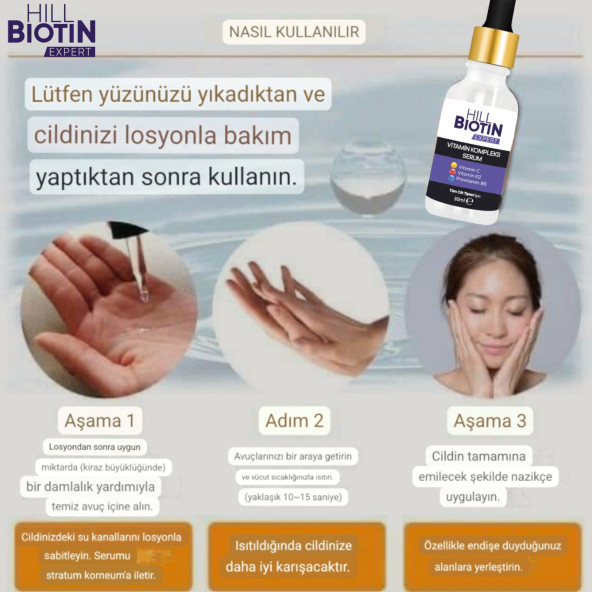 Vitamin C Leke Karşıtı&aydınlatıcı, yüz dolgunlaştırıcı,kompleks serum - 5