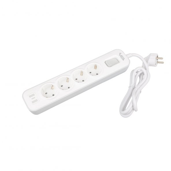 Vea VE-NOVA104 A Class 4'Lü Anahtarlı 1.5 Metre Grup Priz - 3