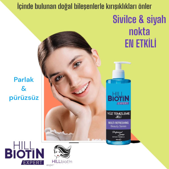 Canlandırıcı,arındırıcı,akne,sivilce,yağlı ve karma cilt Yüz Temizleme Jeli 400ml