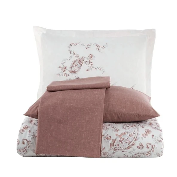 Hobby Çift Kişilik Ranforce Nevresim Takımı Calvina Kahve - 2