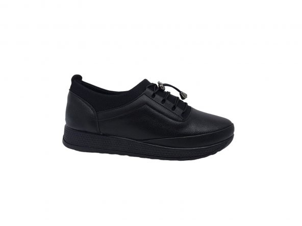 Zerhan 200 Kadın Siyah Günlük Kullanım Çorap Model Ayakkabı