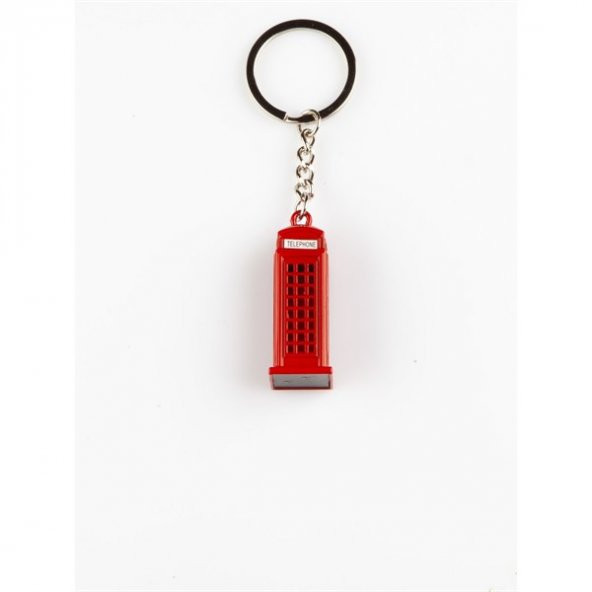 Metal Anahtarlık London Telefon Kulübesi Temalı - Resim 4