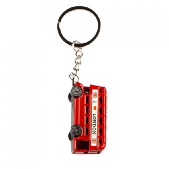 Metal Anahtarlık Londra Otobüs London Bus - Resim 5