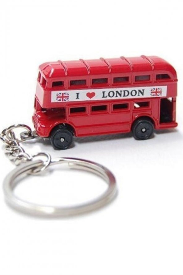 Metal Anahtarlık Londra Otobüs London Bus - Resim 6