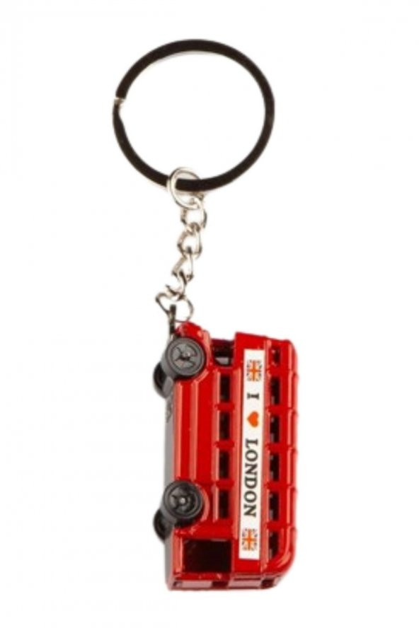 Metal Anahtarlık Londra Otobüs London Bus - Resim 9