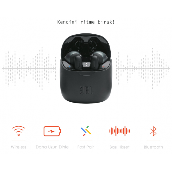 JBL Tune 225 TWS Bluetooth Kulak İçi Kulaklık  (Türkiye Garantili) - 9