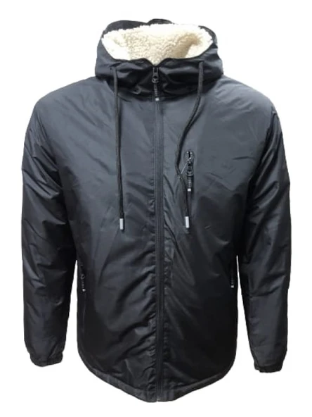 Mtn M01396 Erkek İçi Kürklü Fermuarlı Kapüşonlu Mont ürün görseli