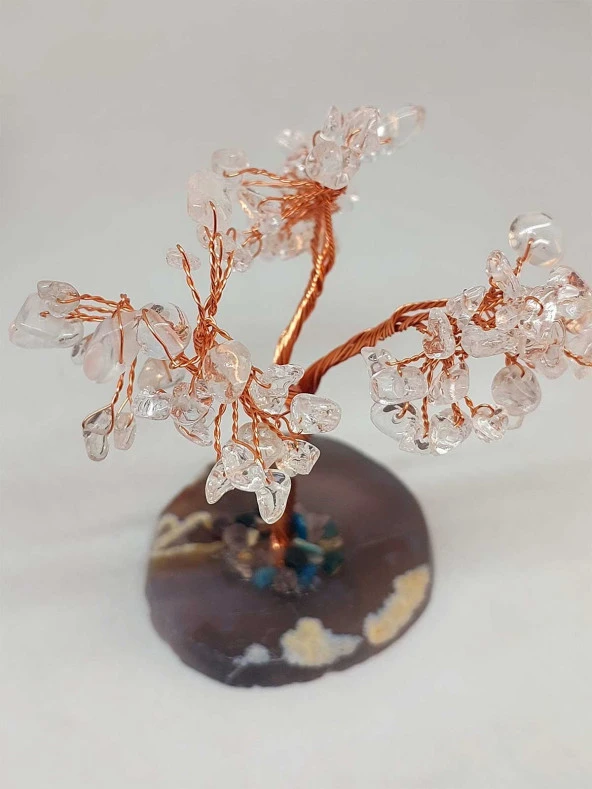 Kristal Kuvars Taşı Hayat Ağacı - Resim 3