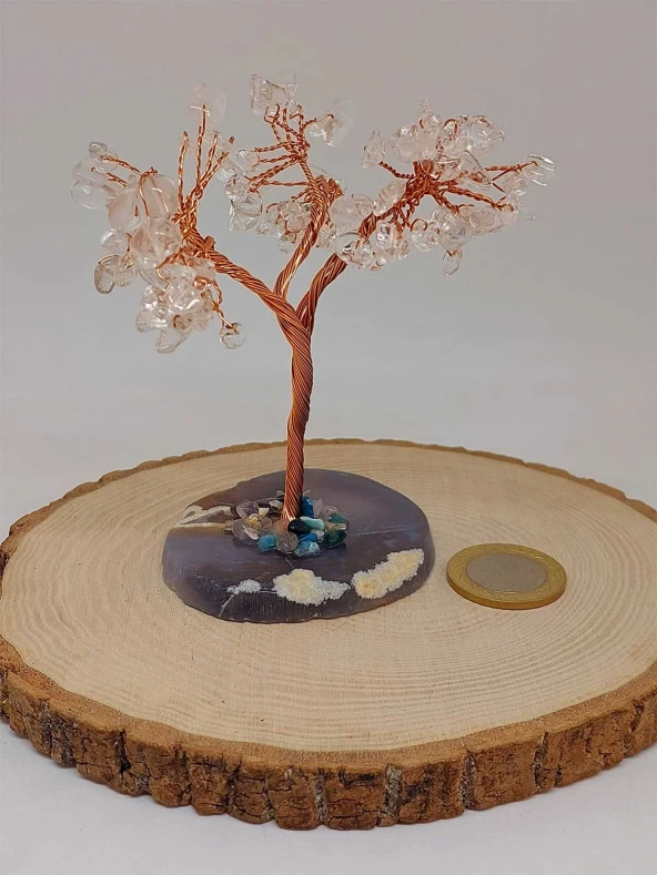 Kristal Kuvars Taşı Hayat Ağacı ürün görseli 1