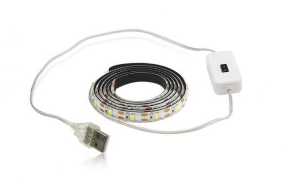 Azemax Usb Sensörlü Şerit LED/1 metre/Beyaz