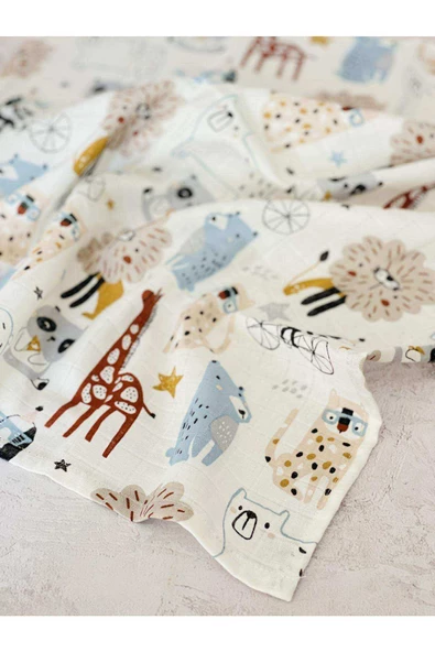 Çok Amaçlı Müslin Bezi Örtü Battaniye 75x76 - 2