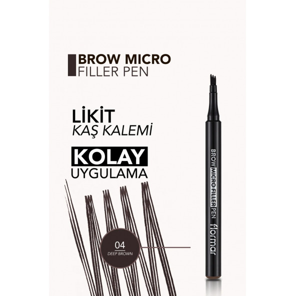 FLORMAR Kaş Doldurma Kalemi (Koyu Kahve) - 2
