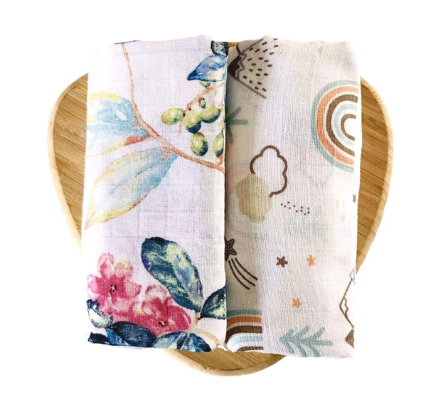 2 Adet 110x110 Çok Amaçlı Müslin Örtü ürün görseli