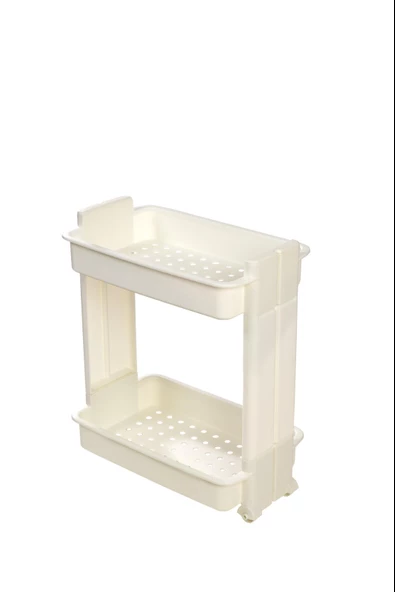 Motek Çok Amaçlı Tekerlekli Banyo Rafı Mutfak Rafı Organizer MR02 - 2