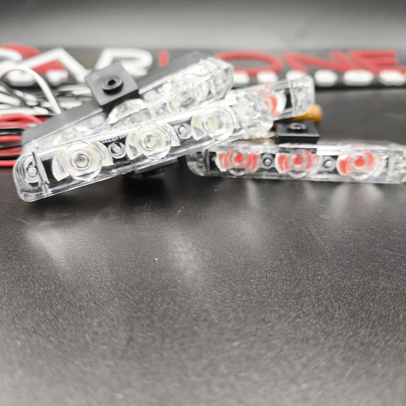 Panjur İçi Çakkar Lamba Uzaktan Kumandalı 4x3 Led Kırmızı Mavi Renk - 3