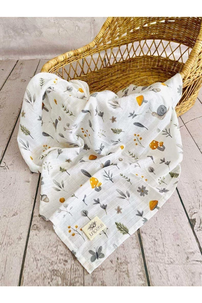 3 Adet 75x75 Çok Amaçlı Müslin Bezi Örtü Battaniye - Resim 2