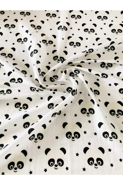Panda  Çok Amaçlı Müslin Örtü - Resim 2