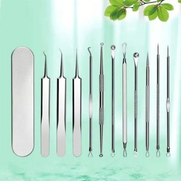 Zhltools 11 Parça Siyah Nokta Temizleyici Cilt Bakım Komedon Seti Kutulu - 3
