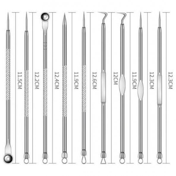 Zhltools 11 Parça Siyah Nokta Temizleyici Cilt Bakım Komedon Seti Kutulu - 6