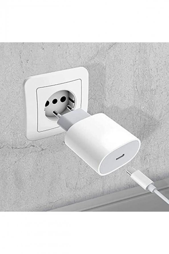 Iphone Tüm Seriler Uyumlu Hızlı Şarl Aleti 20w Usb-c Kablo Adaptör Set 5 6 7 8 X 11 12 13 14 Pro Max - 4