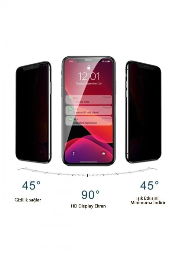 Iphone 6G Uyumlu Hayalet Ekran Gizli Tam Kaplayan Kırılmaz Cam Seramik Ekran Koruyucu Film - 4