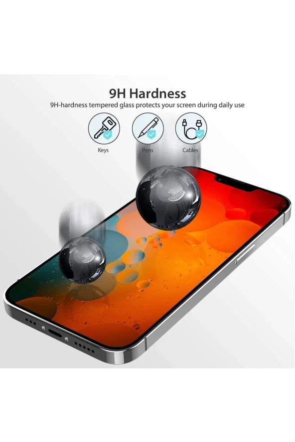 Iphone 13 Pro Max Uyumlu Hayalet Ekran Gizli Tam Kaplayan Kırılmaz Cam Seramik Ekran Koruyucu Film - 2