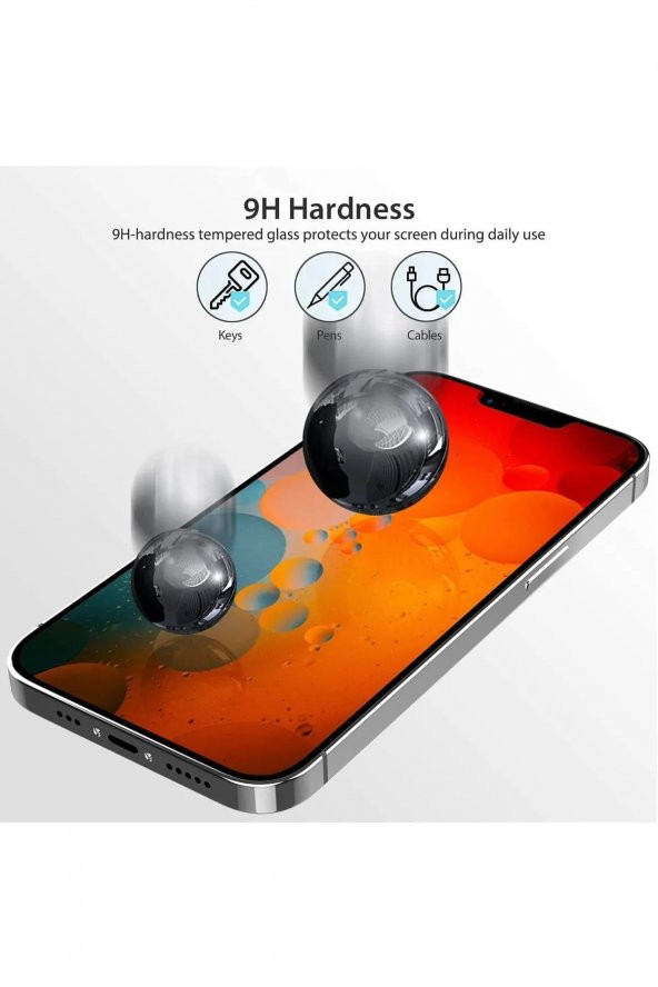 Iphone 13 Pro Uyumlu Hayalet Ekran Gizli Tam Kaplayan Kırılmaz Cam Seramik Ekran Koruyucu Film - 2