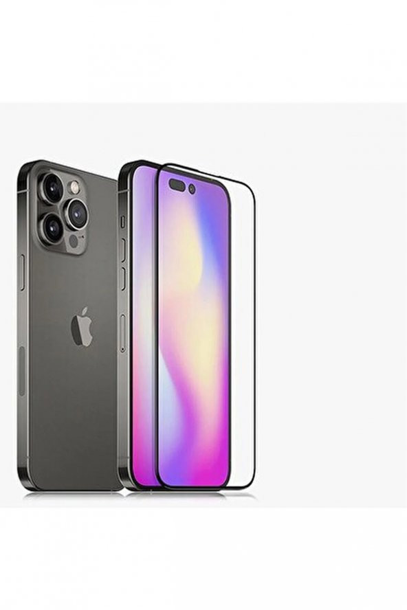 Iphone 14 Pro Uyumlu 9d Tam Kaplayan Parmak Izi Bırakmayan Ekran Koruyucu Film - 2