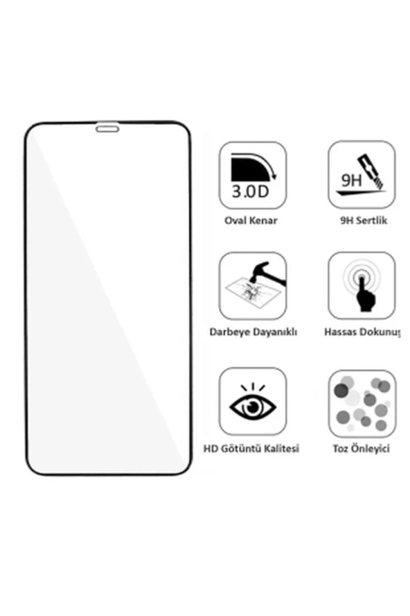 Iphone 14 Pro Max Uyumlu 9d Tam Kaplayan Parmak Izi Bırakmayan Ekran Koruyucu Film - 4