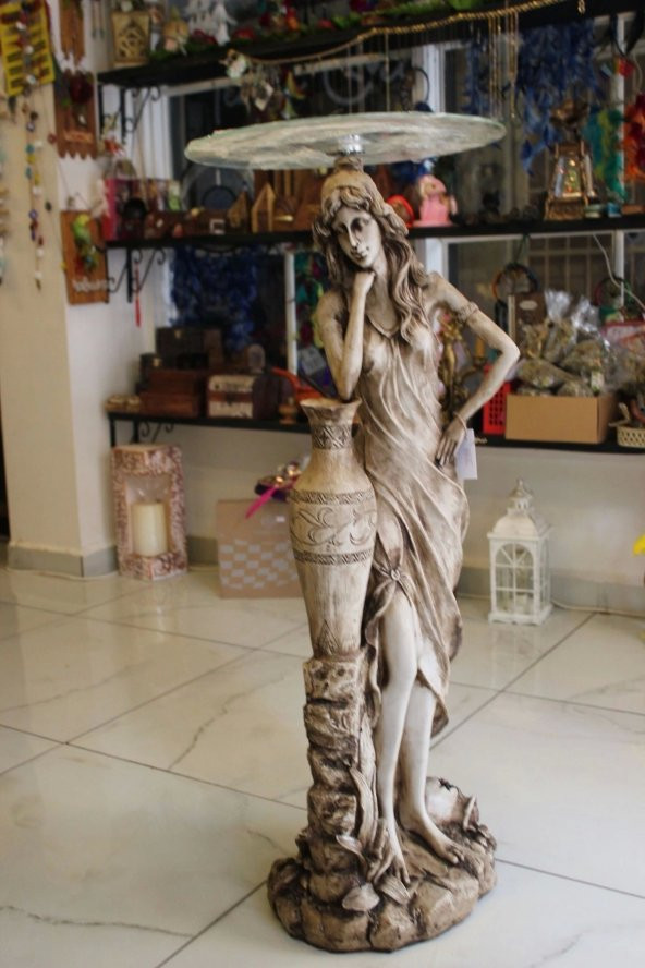 Masa Ferforje El İşi Masa Fiskos Antik Heykel ürün görseli