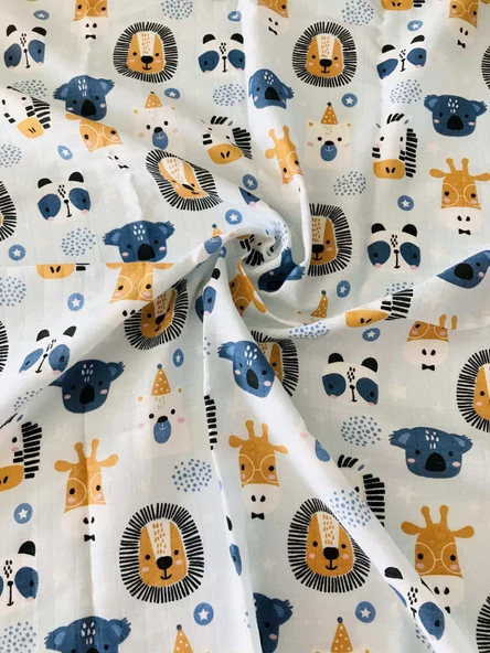 Zoo  Çok Amaçlı Müslin Örtü Battaniye - Resim 2