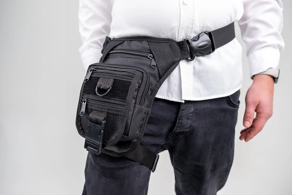 Çok Amaçlı Üçgen Bel veya Omuz İçin Gizli Silah Çantası - Resim 4