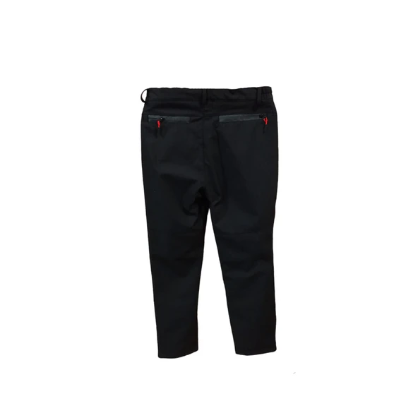 Siyah Softshell Pantalon İçi Polarlı Gizli Fermuarlı - 4