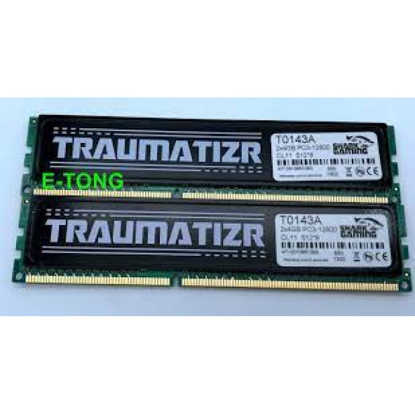 TRAUMATIZR 8GB 2x4GB PC3-12800 1600mhz CL11 T0143A 1Rx8 DIMM GAMING RAM 240pin