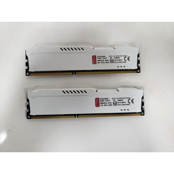 Kingston HyperX FURY 8GB Kit (2x4GB) 1600MHz DDR3 CL10 DIMM - White (HX316C10FWK2/8)