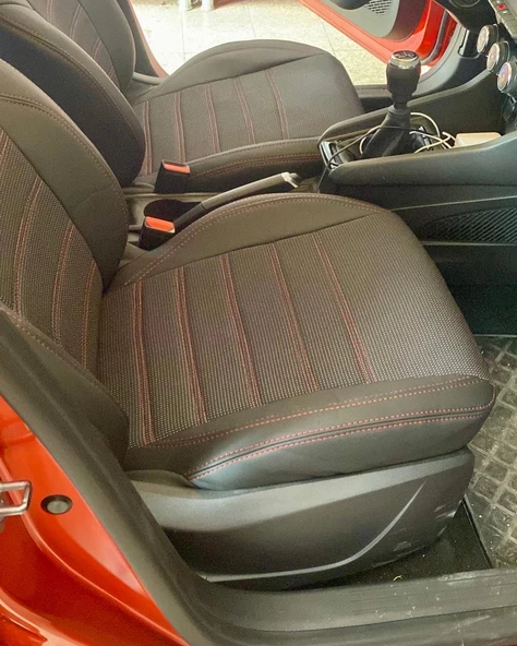 Renault Clio 4 Araca Özel Dikim Koltuk Kılıfı - Resim 5