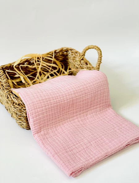 2 Adet 4 Katlı Ve 2 Katlı Çok Amaçlı Müslin Bezi Örtü Battaniye - Resim 2