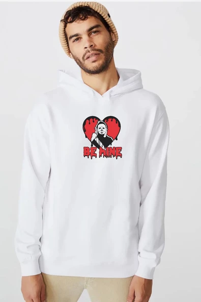 Be Mine Michael Myer Beyaz Erkek 3ip Kapşonlu  Sweatshirt