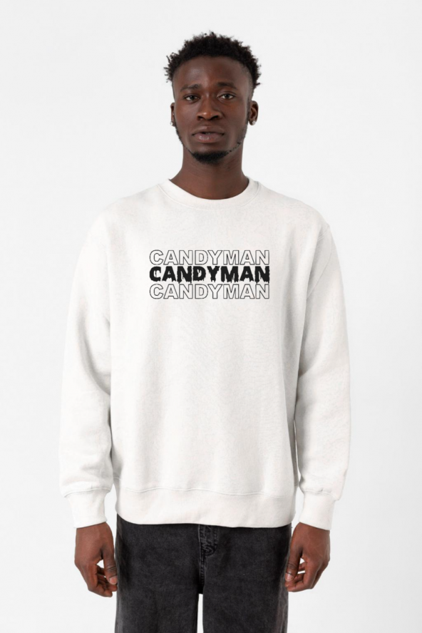 Candy Man Halloween Beyaz Erkek 2ip Sweatshirt