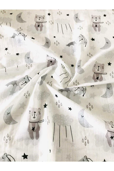 Sevimli Ayıcık Çok Amaçlı Müslin Örtü Battaniye - 2