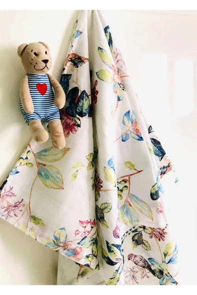 2'li  Çok Amaçlı Müslin Örtü Battaniye - Resim 3