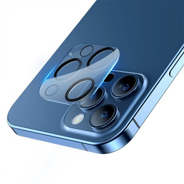 Baseus iPhone 12 Pro Max 6.7 Full Tempered Kamera Lens Koruma Camı 2Set